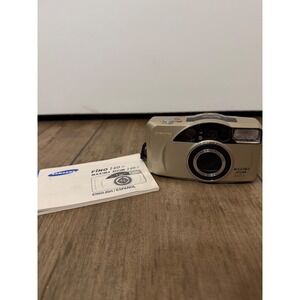 Samsung Fino 140S Maxima Zoom 35mm Film Camera 38-140mm Lens Champagne Gold new